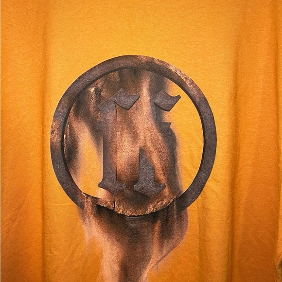 Forgotten Faces Men's Orange Graphic Short Sleeve Short T-shirt Size: XL - Picture 5 of 8